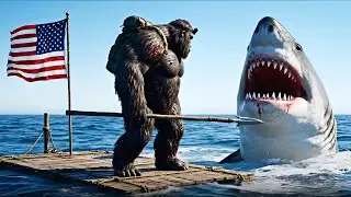 Monster Shark vs Bigfoot Who Would Win in a FIGHT to the Death?