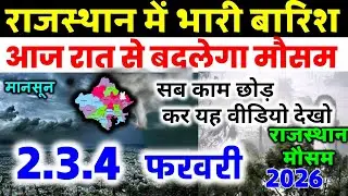 राजस्थान में मौसम rajasthan weather satellite map imd 2 February 2026 2 फ़रवरी 2026