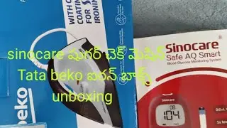Sinocare sugar test machine and voltas beko dry iron box unboxing 
