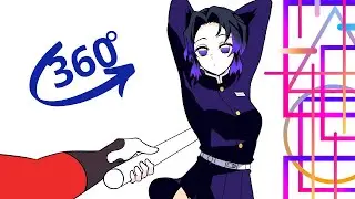 New experiment with effects...Nezuko Shinobu and Mitsuri zero two dodging. meme 56 Second