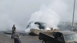 Cache Creek burnout competition