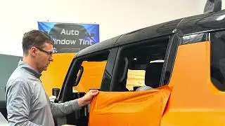 2024 Hammer EV orange matte vinyl wrap & ceramic coating 