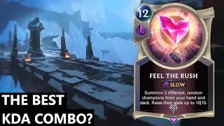 NEW KDA FEEL THE RUSH AND THE HOWLING ABYSS CARD COMBO!!! | Legends of Runeterra Gameplay | LoR