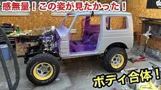 タイミングベルト張って遂にボディ合体❗️