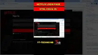 How To Create Netflix login Page With Html Css And Js_