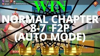 Hero Stage Normal 8-7 using F2P heroes with 3 crowns winning (Auto Mode)