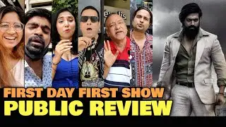KGF Chapter 2 PUBLIC REVIEW | First Day First Show | Yash, Srinidhi, Sanjay Dutt, Raveena | KGF2