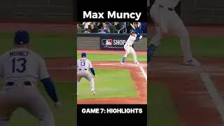 Max Muncy's 's Game 7 performance was INSANE 🔥 #mlb #baseball #shorts