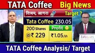 TATA Coffee share target,tata coffee share news today,tata coffee share for long term analysis
