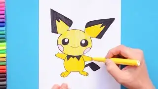 How to draw Pichu Pokemon