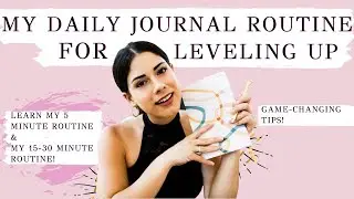 My DAILY JOURNAL ROUTINE FOR LEVELING UP | How To Track Your Level Up Journey Progress