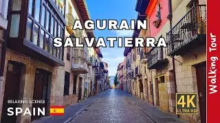 Agurain Salvatierra en 4K 🇪🇸 | Walking Tour por el País Vasco |