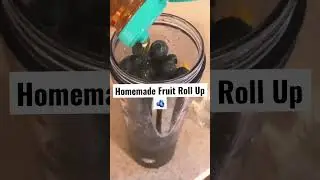 OMG MADE FRUIT ROLL UPS  #vegan #health #shorts #cooking #recipe #blueberry #healthyfood