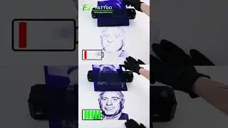 EZ Printer | How to fix it? | Tattoo printer | EZ tattoo | full charge vs. low charge #eztattoo
