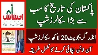 Ehsaas Scholarship for Under Graduate Student l Scholarship  l Ehsaas Undergraduate Scholarship l