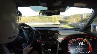 Honda Civic Type R 2018 N&uuml;rburgring nordschleife hot lap on board