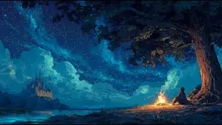 Campfire Under the Moonlight 🏰 | Medieval Music for Restless Spirits | Peaceful Fantasy Ambience