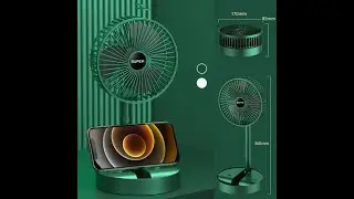 USB Rechargeable Folding Telescopic Desk Fan