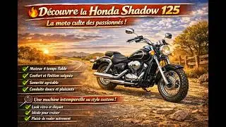 La Shadow 125  La Moto Légendaire qui Allie Style et Liberté