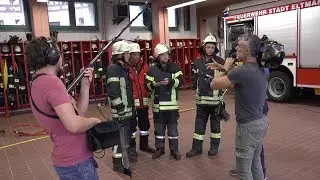 Die Dorfrocker machen Praktikum bei der Feuerwehr Eltmann