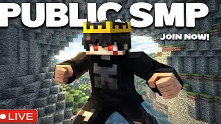 Minecraft Public Smp Live | 24/7 Public Server | Java + Pe | Anyone Can Join | #minecraftlive