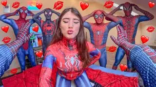 TEAM SPIDER-MAN VS CRAZY NEIGHBOR GIRL (Love Parkour POV)