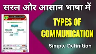Types of Communication in English & Hindi | Types of Communication | communication ke prakar