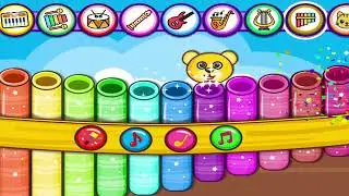 Colorful Musical Instruments for Kids 🎵 Learn Sounds & Colors (9 Min)
