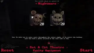FNaC 2 Custom Night - Rat & Cat Theatre + Faulty Equipment Complete
