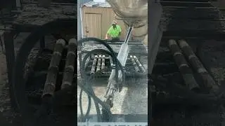 Making parking blocks from leftover concrete #recycle #recycled #recycling #satisfying #shorts #wow