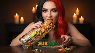Which Glass Food Would She Eat First? 🍔✨ AI ASMR Eating (Subway, McDonald&rsquo;s, Starbucks & More!)