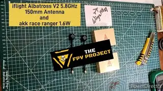 akk race ranger 1.6w VTX at 800mW and iflight Albatross V2 RHCP antenna range test #akk #iflight