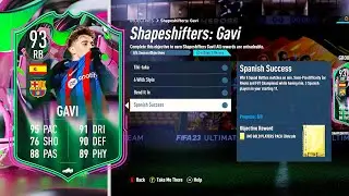 How to Complete Shapeshifters Gavi Objectives Fast 🔥 Fifa 23 Ultimate Team