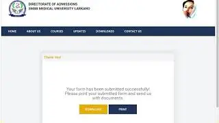 How to Fill Online Form of SMBBMU Larkana tagged Districts for MBBS-BDS Session 2021