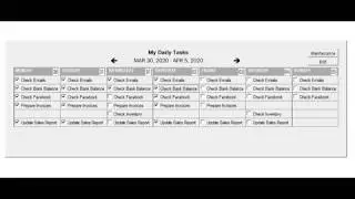 Daily Business Checklist and Diary App