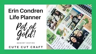 CUTE CUT CRAFT - PLANNER STICKER HAUL - Canadian Etsy Shop and POT OF GOLD WEEKLY LAYOUT, MARCH 2020
