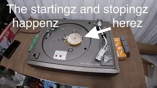 How does a mechanical turntable's start and stop function work? How to fix a malfunction (lube it)!