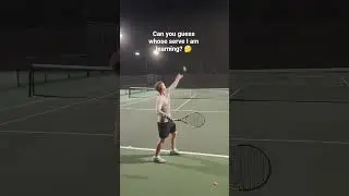 Whose Tennis Serve Am I Trying to Master? 🎾🤔 #tennis #serve