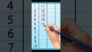 1 to 20 counting in english