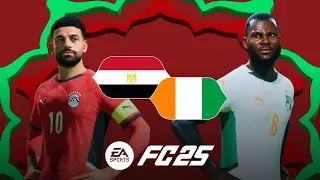 &Eacute;gypte 1-1* C&ocirc;te d'Ivoire (TAB 2-3) | CAF Africa Cup of Nations 2025&trade; (FC 25 Realistic Prediction)