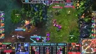 Millenium vs Alliance | S4 | LCS EU 2014 Spring Split W6D2 | Full Game | HD