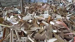PLASTIC SCRAP CHAIR GRINDING MACHINE #plastic #recycling #video  @MANIYARPLASTICS