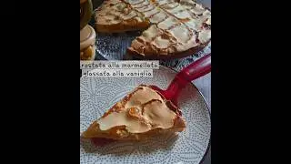 Crostata  alla marmellata glassata alla vaniglia #ricetta #homemadefood #delciousfood #easyrecipe