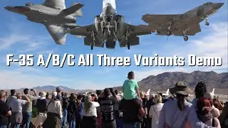 【Full】F-35 Lightning II All three variants Demo 全タイプデモフライト