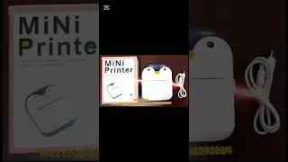 The Adorable Penguin Design Rechargeable Portable Mini Printer