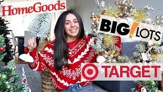 HUGE CHRISTMAS HOME DECOR HAUL! HOMEGOODS, TARGET, & BIG LOTS!