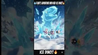 NO WAY! FLURI WAKES THE ANCIENT ICE DINO?! 🧊😳🔥#animation #short