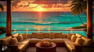 Happy Morning Summer Jazz ☀️ Caribbean Jazz, Outdoor Seaside Cafe Ambience with Relaxing Jazz Music