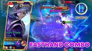 LING FASTHAND INSANE SPEED DASH | HOW TO FIGHT HERO COUNTER | Ling Gameplay Mobile Legends