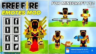 FREE FIRE EMOTE IN MINECRAFT PE |MCPE MOD 1.20|